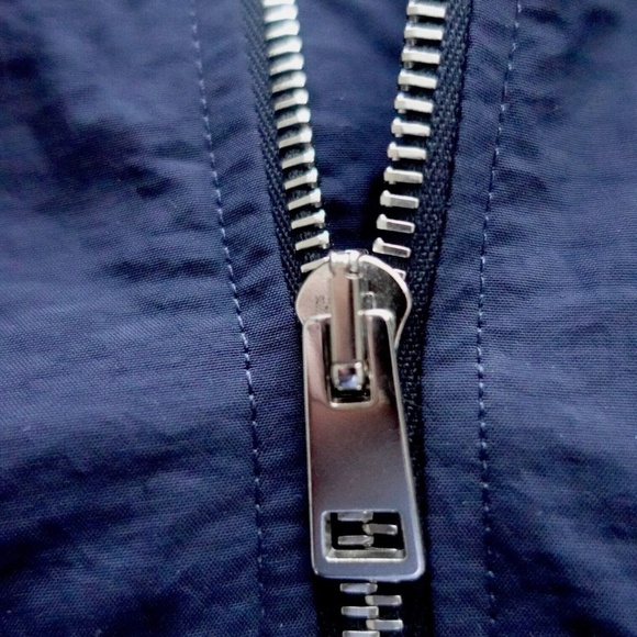 Maison Kitsune Mens Jacket MEDIUM Spring Fox Technical Windbreaker Navy - Picture 5 of 13